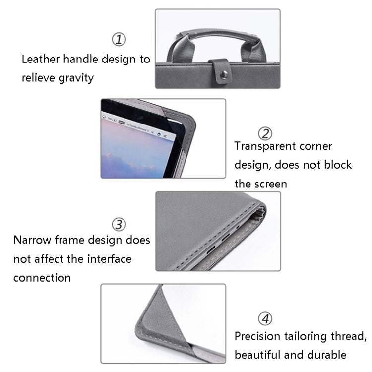 書本式筆記型電腦保護套手提包，適用於MacBook，16吋，13吋