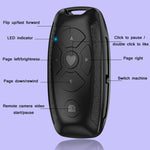 S86 Car Key Shape Multifunctional Bluetooth Selfie Video Remote Control, S86 Pink, S86 Black, S86 White