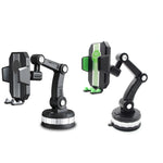 X-0566 Big Suction Cup Car Phone Holder Center Console Phone Holder, X-0566 Black Gray, X-0566 Black Green