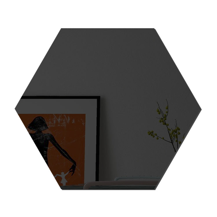 Ym300 16件套家用個人牆貼DIY壓克力牆面裝飾鏡，六角黑色，六角銀色，六角金色，四方黑色，四方銀色，四方金色，三角黑色，三角銀色，三角金色
