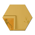 Ym300 16件套家用個人牆貼DIY壓克力牆面裝飾鏡，六角黑色，六角銀色，六角金色，四方黑色，四方銀色，四方金色，三角黑色，三角銀色，三角金色