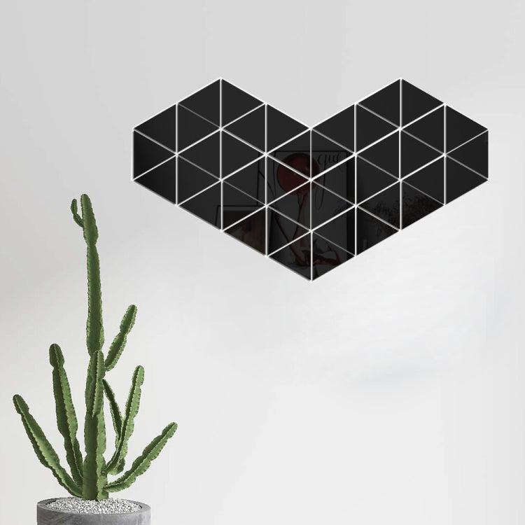 Ym300 16件套家用個人牆貼DIY壓克力牆面裝飾鏡，六角黑色，六角銀色，六角金色，四方黑色，四方銀色，四方金色，三角黑色，三角銀色，三角金色