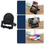 KH-18 15W Vertical Wireless Fast Charger with Phone Holder, Black, White