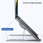 BONERUY P11F 筆記型電腦散熱支架風扇鋁合金散熱器，灰色，銀色，附Type-C線灰色，附Type-C線銀色