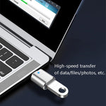 3 件組 USB 3.0 母頭轉 USB-C / Type-C 公頭 OTG 轉接器附指示燈，3 件組含指示燈