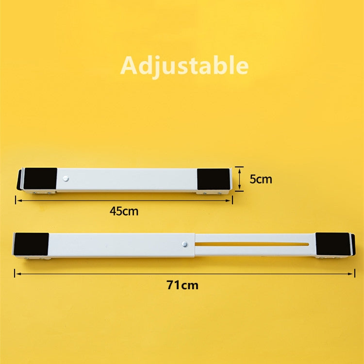 2 件套洗衣機架 可移動可調節冰箱底座，洗衣機架（銀色），洗衣機架（白色）