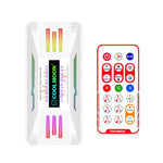 COOLMOON CM-MPAC PWM 5V ARGB 散熱風扇遙控器 適用電腦機殼，款式：4 合 1（白色）、4 合 1（黑色）、3 合 1 控制器（白色）、3 合 1 控制器（黑色）