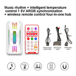 COOLMOON CM-MPAC PWM 5V ARGB 散熱風扇遙控器 適用電腦機殼，款式：4 合 1（白色）、4 合 1（黑色）、3 合 1 控制器（白色）、3 合 1 控制器（黑色）