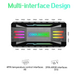 COOLMOON CM-MPAC PWM 5V ARGB 散熱風扇遙控器 適用電腦機殼，款式：4 合 1（白色）、4 合 1（黑色）、3 合 1 控制器（白色）、3 合 1 控制器（黑色）