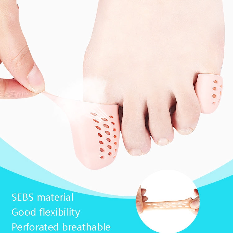 帶孔腳趾套 高跟鞋防磨防痛腳趾保護套，XS，S，M，L