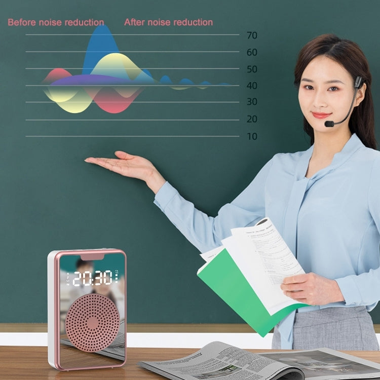 ZXL-H3 便攜教學麥克風擴音器附時間顯示，規格：H3 有線（黑色），H3 有線（白色），H3 有線（玫瑰金），H3 無線（黑色），H3 無線（白色），H3 無線（玫瑰金）