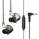 QKZ AK6 PRO HiFi重低音入耳有線耳機帶麥克風，彩色，黑色，白色，綠色