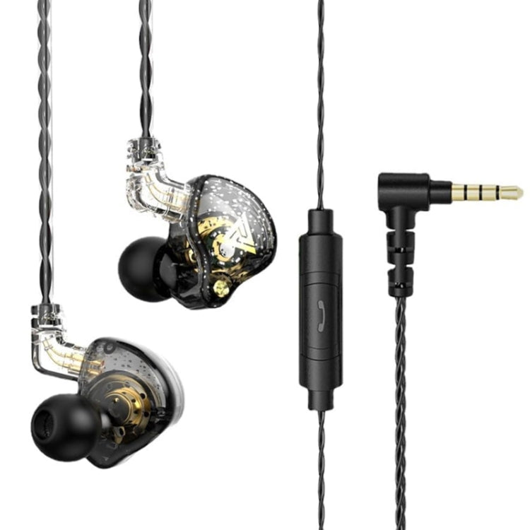 QKZ AK6 PRO HiFi重低音入耳有線耳機帶麥克風，彩色，黑色，白色，綠色