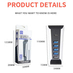 5 合 1 USB 集線器 適用於 PS5 主機，適用於 PS5 5 合 1