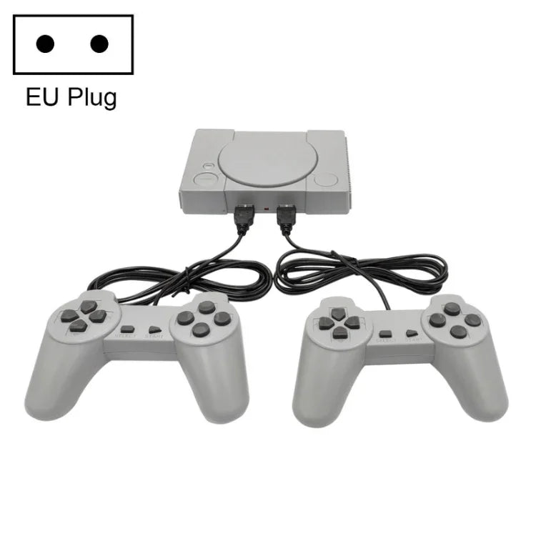 8 位元迷你雙人電視遊戲機，內建 620 款遊戲，PS1 迷你（歐規插頭）