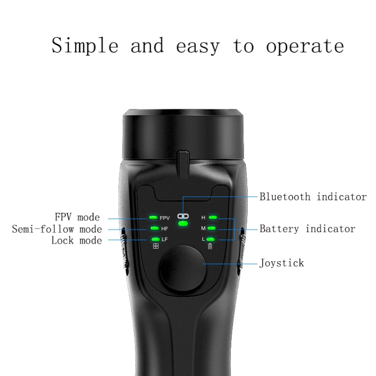 CYKE F8 手持防抖三軸穩定器，規格：F8 三軸穩定器（FPV 模式）