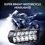 2 PCS MK-265 Motorcycle Character Shooting Light Auxiliary Day Running Light, Style:, 8 LEDs, 12 LEDs, 16 LEDs
