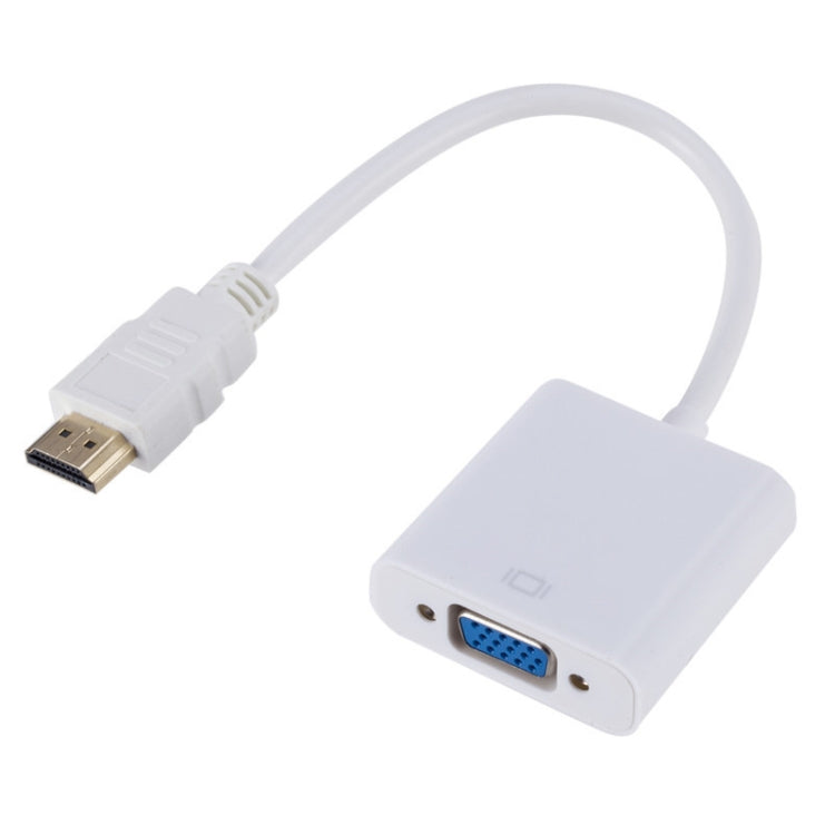 ZHQ007 高清 1080P HDMI 轉 VGA 轉換器，白色，黑色