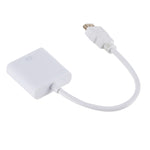 ZHQ007 高清 1080P HDMI 轉 VGA 轉換器，白色，黑色