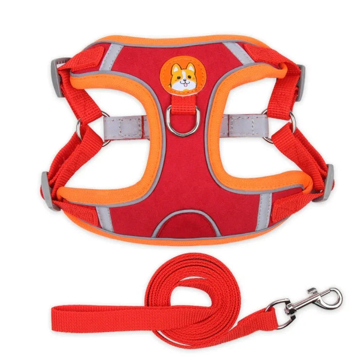 BL-867 ペット用チェストストラップ 反射犬用トラクションロープ、サイズ：、S、M、L、XL