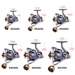 PROBEROS 金屬線杯釣魚輪旋轉輪，型號：DR2000、DR3000、DR4000、DR5000、DR6000、DR7000