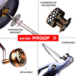 PROBEROS 金屬線杯釣魚輪旋轉輪，型號：DR2000、DR3000、DR4000、DR5000、DR6000、DR7000