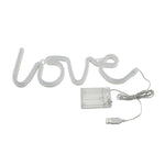 霓虹LED造型燈裝飾夜燈，電源：電池或USB，USB