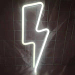 霓虹LED造型燈裝飾夜燈，電源：電池或USB，USB