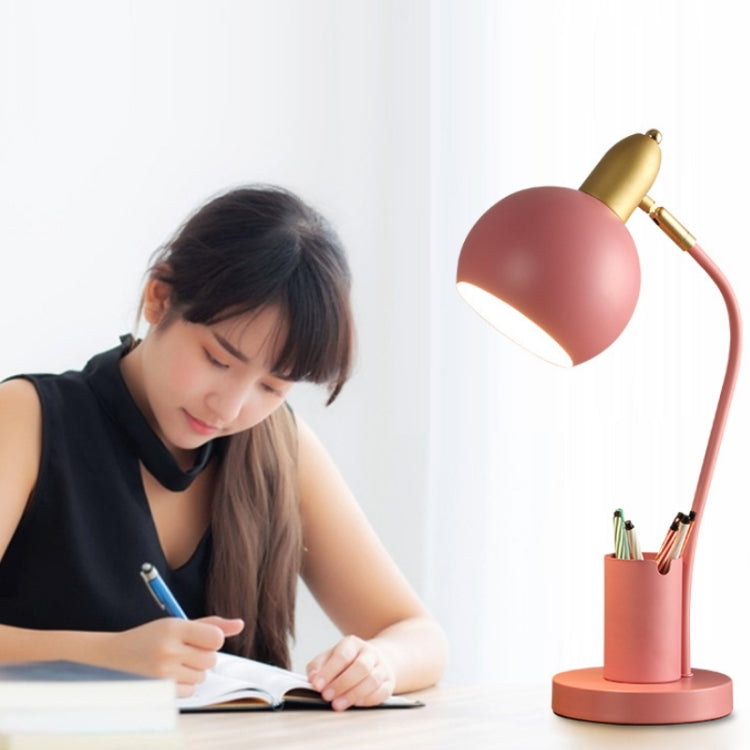 YY-1109學生桌LED護眼燈附筆筒，中國插頭，規格：三色燈，不含燈泡