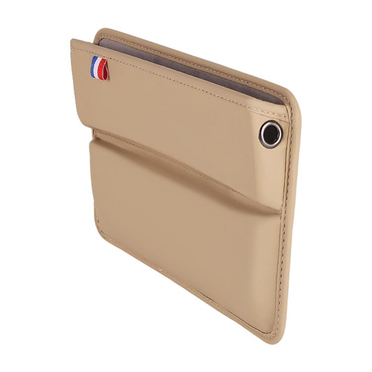 SUSISUN 049 Multifunctional Car Seat Slit Storage Box, Black, Brown, Wine Red, Beige