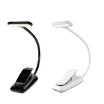8021迷你書夾燈LED樂譜護眼閱讀燈，黑色，白色