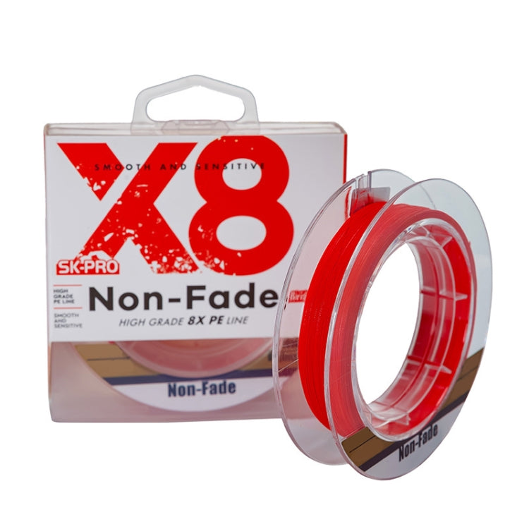 NON-FADE X8 150m 8 碼 PE 釣線，號碼 0.8、1.0、1.2、1.5、2.0、3.0、4.0、5.0、6.0