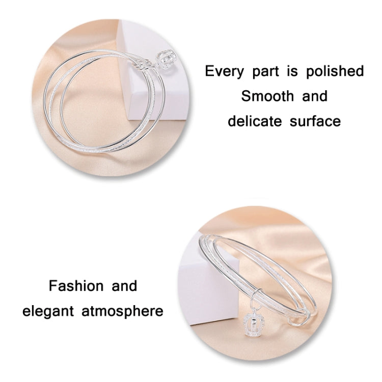 女款封閉實心三環手鍊，尺寸：Z104 58mm，Z104 56mm，Z104 58mm，Z104 60mm，Z104 62mm，Z103 56mm，Z103 58mm，Z103 60mm，Z103 62mm，Z102 Vella 可調節
