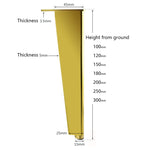 可調式全鋁家具支架腳，高度：8cm、10cm、12cm、15cm、18cm、20cm、23cm、25cm、27cm、30cm、33cm、35cm