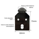 LH-D012-01 圓柱形金屬家具支撐腳，高度：13cm、15cm、18cm、20cm