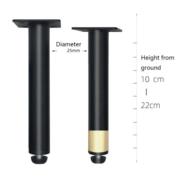 Metal Furniture Support Legs with Adjustment Pad, Height:, 10.5cm, 11cm, 12cm, 12.5cm, 13cm, 13.5cm, 14cm, 14.5cm, 15cm, 15.5cm, 16cm, 16.5cm, 17cm, 17.5cm, 18cm, 18.5cm, 21cm