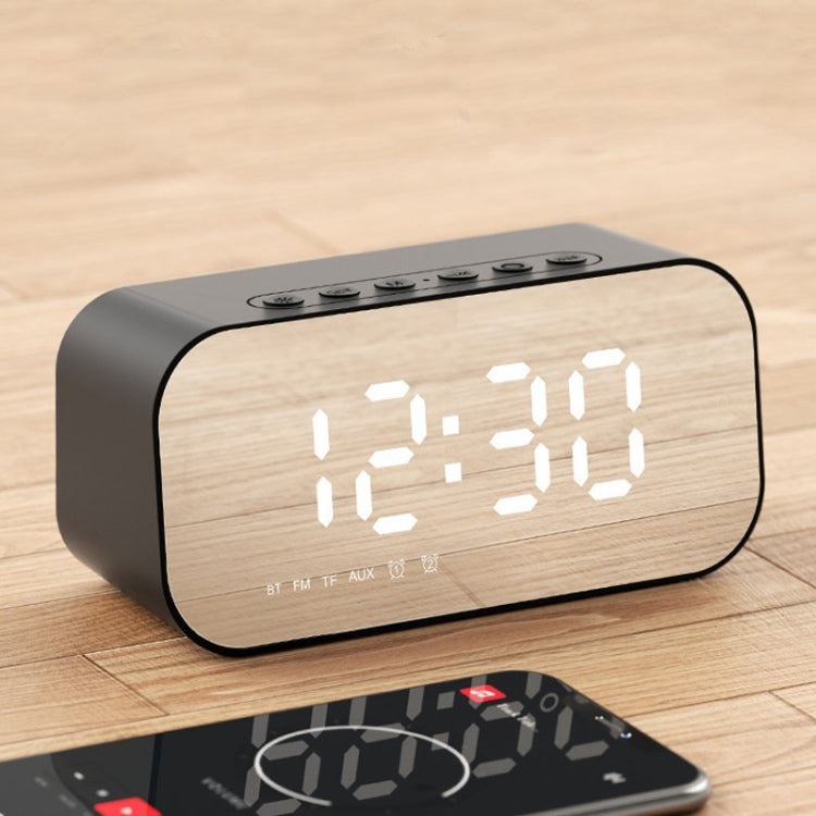 Havit M3 低音迷你鏡面時鐘藍牙喇叭，規格：1200mAh（黑色），1200mAh（白色）