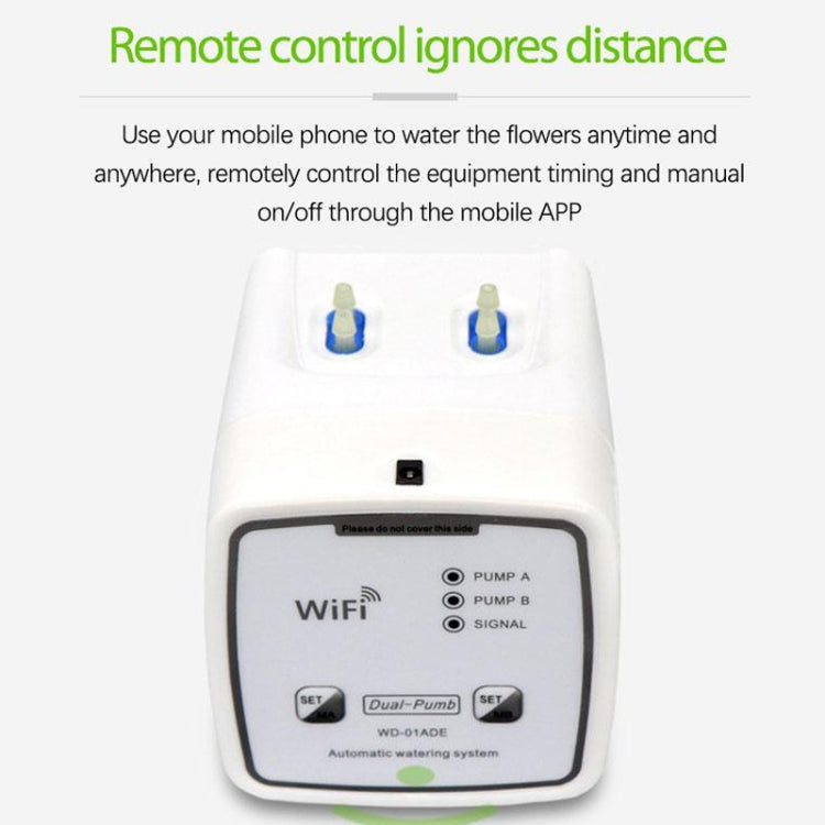 WD-01ADE WIFI園藝滴灌控制器，雙泵15盆，雙泵20盆
