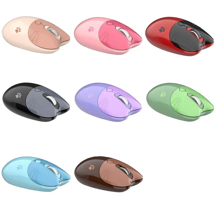 M3 3 Keys Cute Silent Laptop Wireless Mouse, Spec:, Wireless Version (Vitality Pink), Wireless Version (Milk Tea), Bluetooth Wireless Version (Milk Tea), Bluetooth Wireless Version (Pink), Bluetooth Wireless Version (Red)