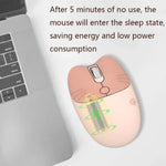 M3 3 Keys Cute Silent Laptop Wireless Mouse, Spec:, Wireless Version (Vitality Pink), Wireless Version (Milk Tea), Bluetooth Wireless Version (Milk Tea), Bluetooth Wireless Version (Pink), Bluetooth Wireless Version (Red)