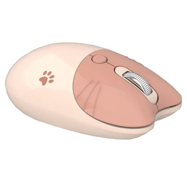 M3 3 Keys Cute Silent Laptop Wireless Mouse, Spec:, Wireless Version (Vitality Pink), Wireless Version (Milk Tea), Bluetooth Wireless Version (Milk Tea), Bluetooth Wireless Version (Pink), Bluetooth Wireless Version (Red)