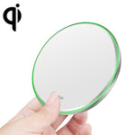 20W QI 金屬鏡面超薄無線充電器，白色，黑色