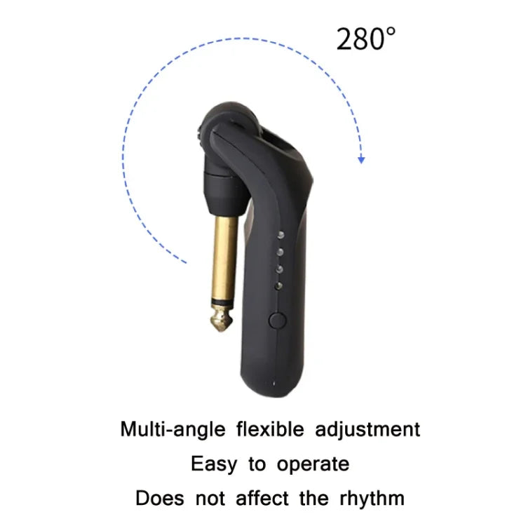 C01 電吉他無線音頻發射接收器，黑色