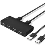 USB 2.0 多功能 2 進 4 出集線器