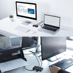 USB 2.0 多功能 2 進 4 出集線器