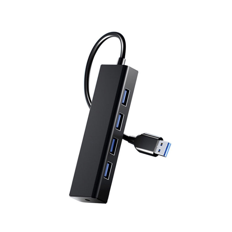 4 埠 USB 2.0 集線器轉換器，線長：15cm，款式：無燈條、有燈條黑色、有燈條白色