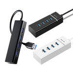 4 X USB 2.0 Ports HUB Converter, Cable Length: 15cm,Style：, Without Light Bar, With Light Bar Black, With Light Bar White
