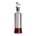不鏽鋼玻璃油瓶廚房壓榨調味瓶，200ml，300ml，500ml