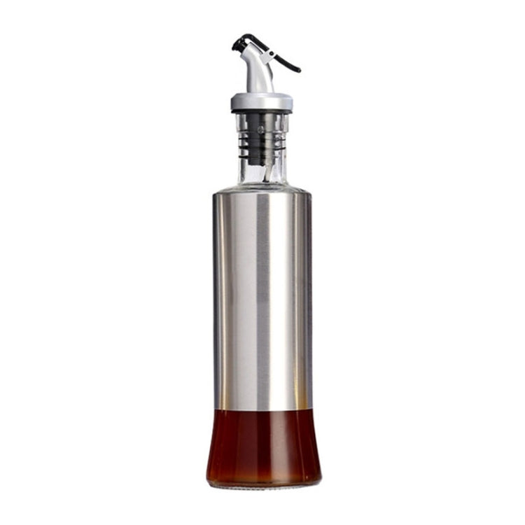 不鏽鋼玻璃油瓶廚房壓榨調味瓶，200ml，300ml，500ml