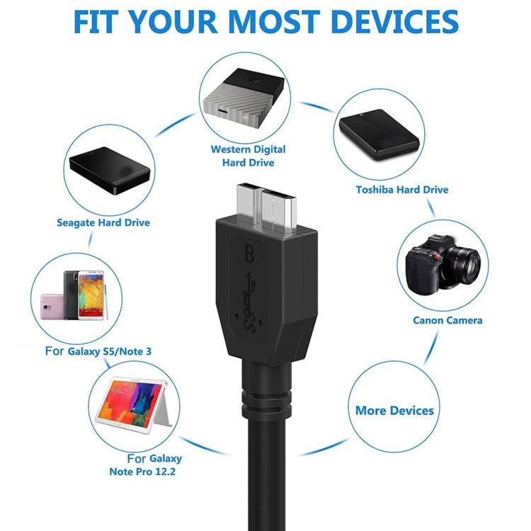 USB 3.0 公對 Micro USB 行動硬碟資料線，線長：1.8m